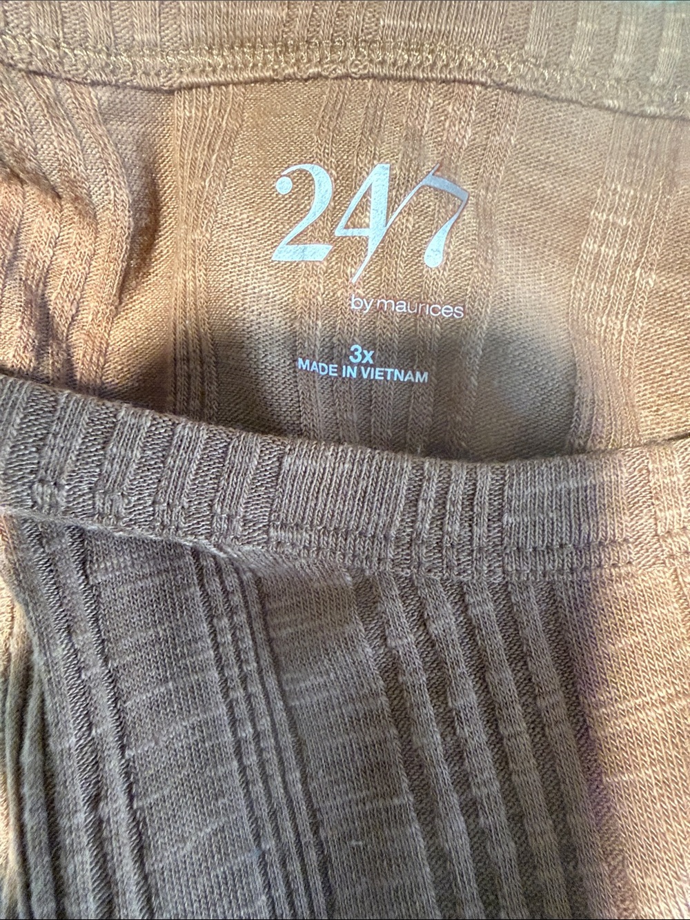 Maurices Ribbed Tank Top in Rust - Picture 4 of 4